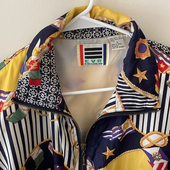 Vintage Nautical Silk Windbreaker Jacket - Picture 5 of 5